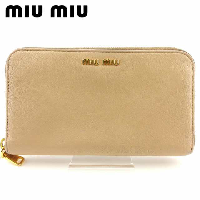 MIU MIU ラウンドファスナー ミニ財布