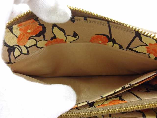 ミュウミュウ 長財布 ラウンドファスナー 財布 内側花柄 ロゴ レディース 中古｜au PAY マーケット