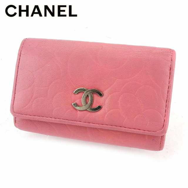 シャネル キーケース レディース ココマーク カメリア ピンク シルバー Chanel 中古 Tの通販はau Pay マーケット ブランドデポ