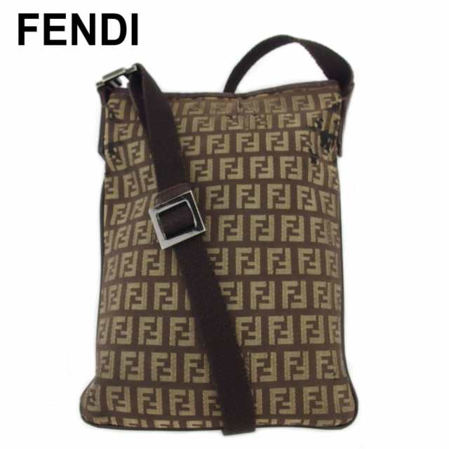 国内外の人気集結！ FENDI フェンディ ズッカ柄 スリングバック 斜