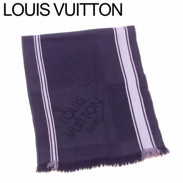 ルイ ヴィトン マフラー フリンジ付き レディース メンズ ロゴ ブラック グレー 灰色系 Louis Vuitton 中古 Tの通販はau Pay マーケット ブランドデポ