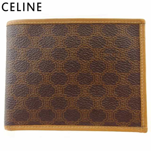 CELINE◇マカダム/2つ折り財布/レザー/レディース - ファッション小物