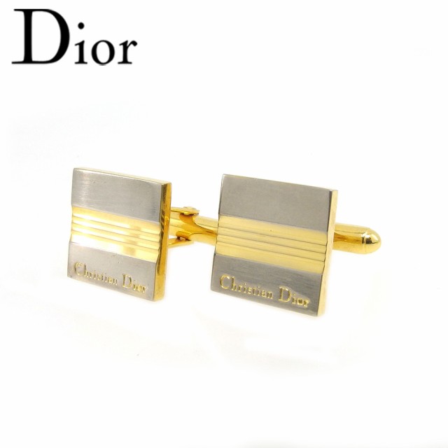 ラスト1点 ディオール カフス レディース メンズ ロゴ ゴールド Dior 【ディオール】 T18468 中古｜au PAY マーケット
