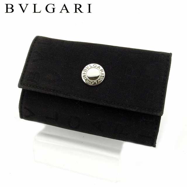 ブルガリ BVLGARI キーケース 6連 ブラック メンズ レディース 美品 【SALE／65%OFF】