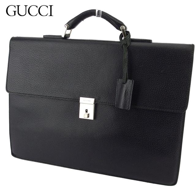 グッチ ビジネスバッグ ブリーフケース メンズ ロゴプレート Gucci 中古の通販はau Pay マーケット ブランドデポ