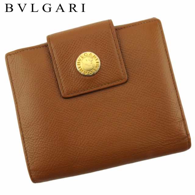 ディスカウント BVLGARI ブルガリ 2つ折り 財布 オレンジ ウォレット