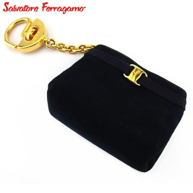 サルヴァトーレ フェラガモ キーホルダー キーリング チャーム ミニポーチ 小物入れ ヴァラ レディース 中古の通販は