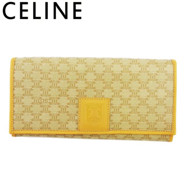 セリーヌ 長財布 がま口 ファスナー付き 財布 マカダム レディース メンズ 中古の通販は 59,239円