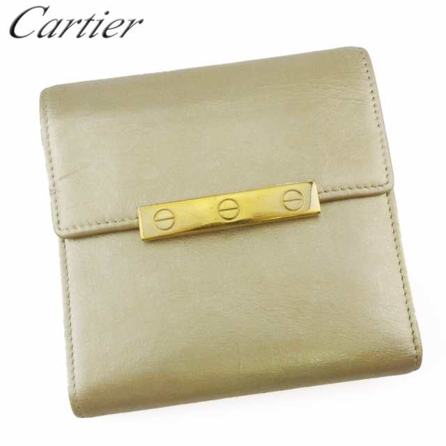 ✨新品未使用✨　Cartier ミニ財布　ラブコレクション　プレート　折り財布
