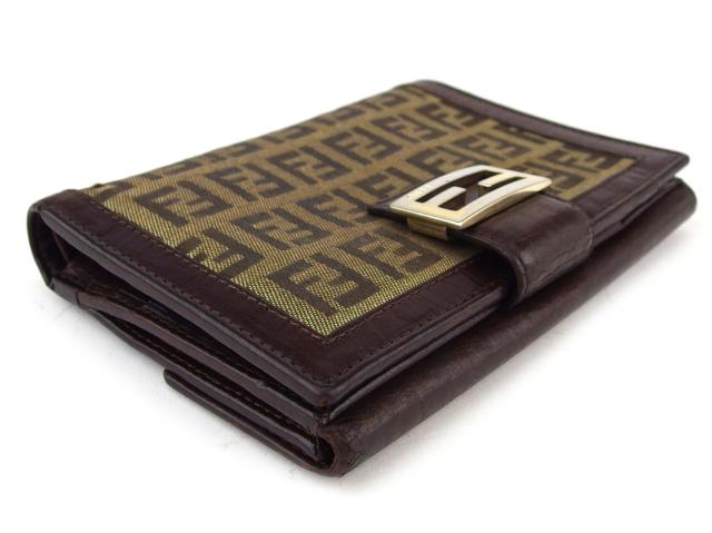 FENDI ズッカ柄 ズッキーノ 長財布 明るかっ