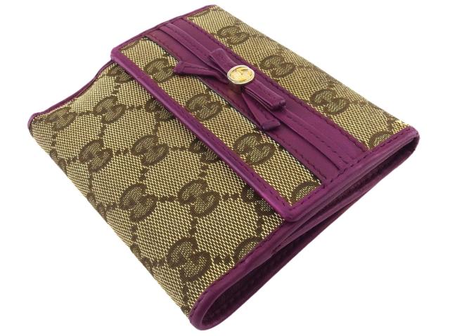 グッチ Wホック 財布 二つ折り ミニ財布 メイフェア GG