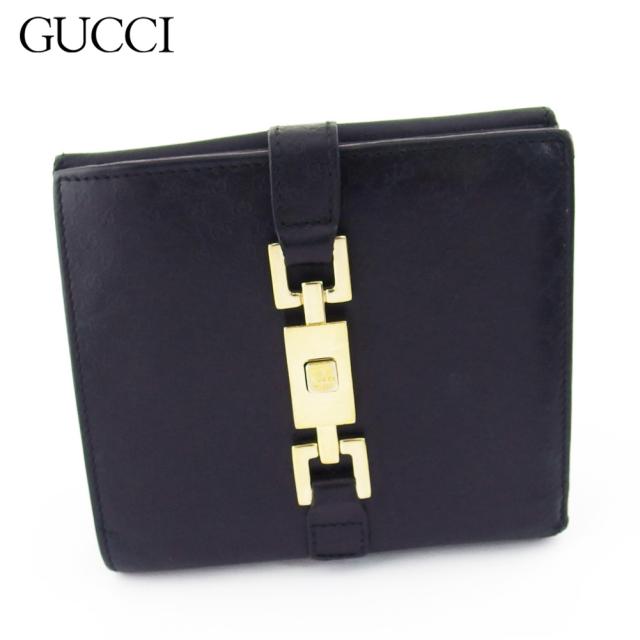 グッチ Wホック 財布 二つ折り ミニ財布 ジャッキー マイクロGG レディース メンズ 中古の通販は 24,101円