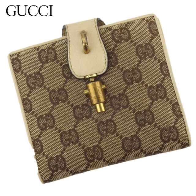 グッチ Wホック 財布 二つ折り ミニ財布 レディース メンズ ジャッキー Ggキャンバス Gucci 中古の通販はau Pay マーケット ブランドデポ