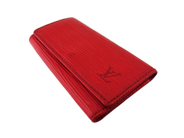 【美品】LOUISVUITTON ミュルティクレ　エピ　4連　キーケース　レザー 7takara_r41k10810-6