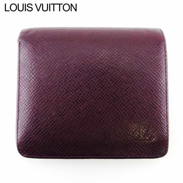 ■新品■未使用■ LOUIS VUITTON ルイヴィトン M30456 タイガ ポルト ビエ3 カルトクレディ 二つ折り 財布 ウォレット ボルドー系 CD0745