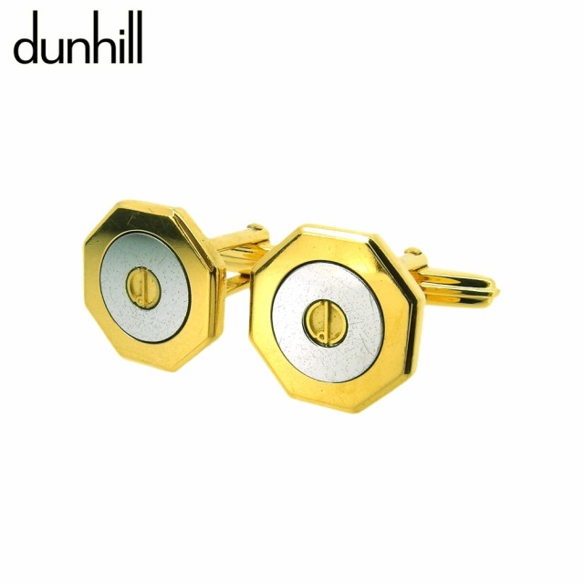 dunhill ダンヒル カフス カフリンクス メンズ スクエアフォルム スウィヴル式 dマーク ゴールド 