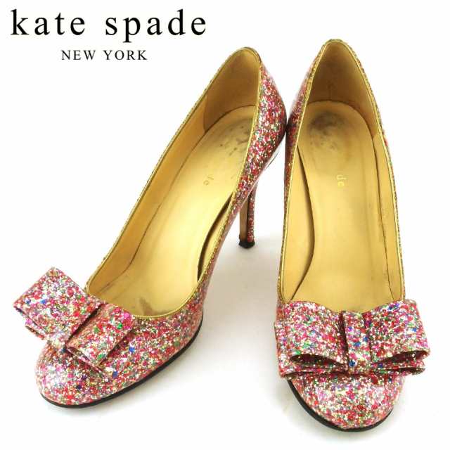 Kate spade パンプス リボン ハイヒール-