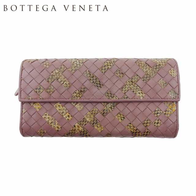 ボッテガ ヴェネタ 長財布 ラウンドファスナー 財布 レディース メンズ パイソン イントレチャート BOTTEGA VENETA 中古の通販はau  PAY マーケット - ブランドデポ | au PAY マーケット－通販サイト