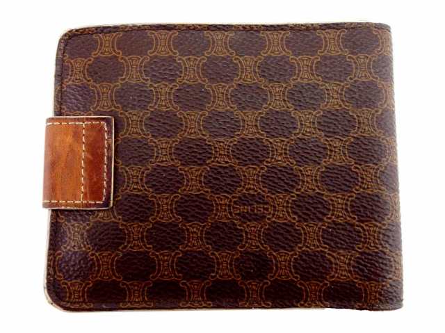 CELINE セリーヌ マカダム柄 2つ折り財布 レディース財布