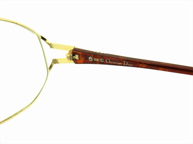ディオール メガネ 眼鏡 アイウェア ゴールドフレーム CDマーク入り 度入り フルリム レディース メンズ 中古｜au PAY マーケット