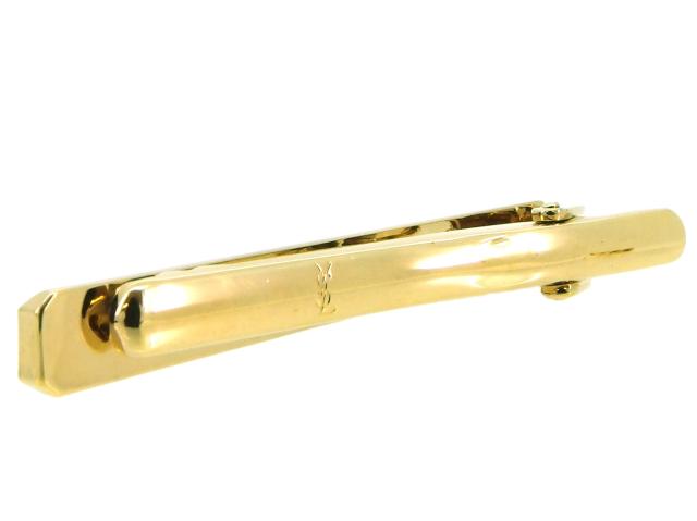 サンローラン SAINT LAURENT タイピン ゴールド×シルバー レディース