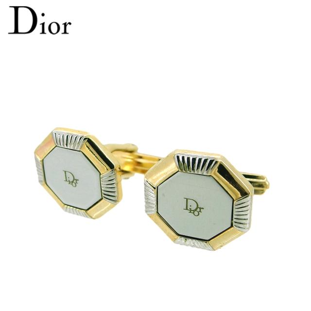【X'masセール★30%OFF】ディオール Dior カフスロゴ スクエア スウィヴル式 ゴールド グレー 灰色 レディース 中古 ディオール Dior カフス ロゴ スウィヴル式 ゴールド レディース 中古
