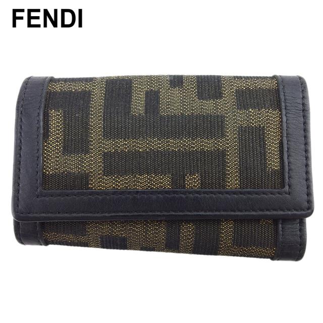フェンディ キーケース 6連キーケース レディース メンズ ズッカ FENDI 中古の通販は 25,019円