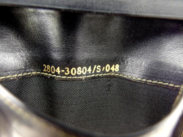 【美品】FENDI　ペカン柄　名刺入れ　レザー　ブラック Brandol / FENDI フェンディ 名刺入れ レザー カードケース