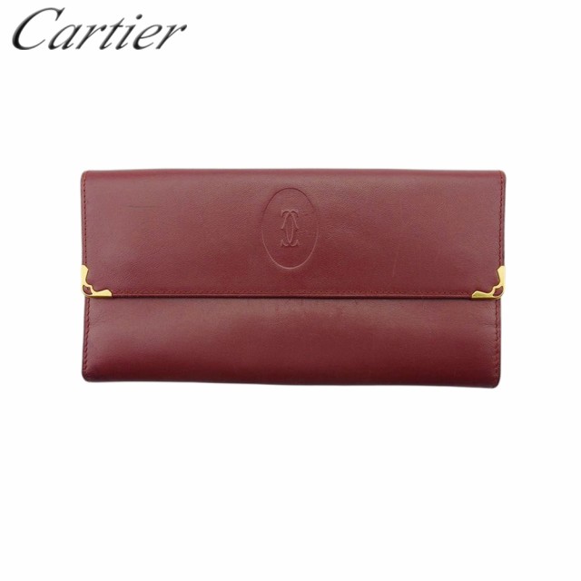 純正限定【未使用品】Cartier カルティエ　マストライン　ガマ口　長財布 小物