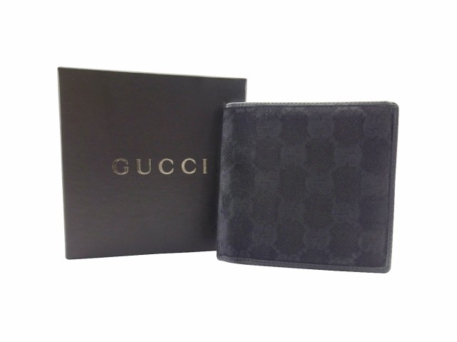 GUCCI グッチ GG キャンバス 三つ折り財布 JU399