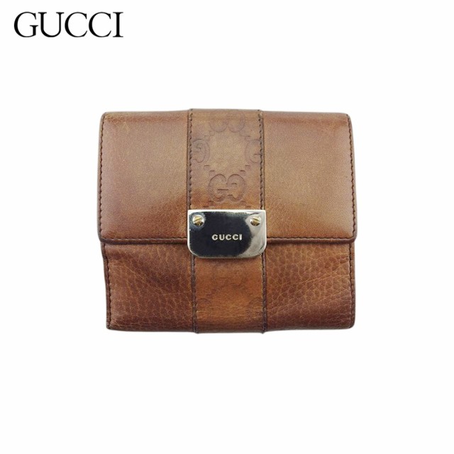 グッチ GUCCI 財布 メンズ 二つ折り財布 小銭入れ付 グッチシマ レザー