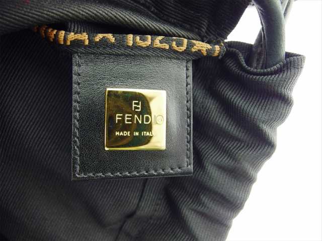 フェンディ ポーチ 巾着ポーチ シューズ入れ ロゴ レディース