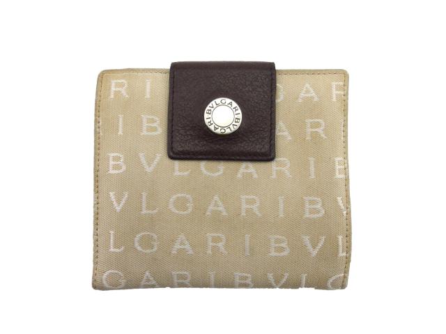 ブルガリ BVLGARI 二つ折り財布 ロゴマニア ブルガリブルガリ