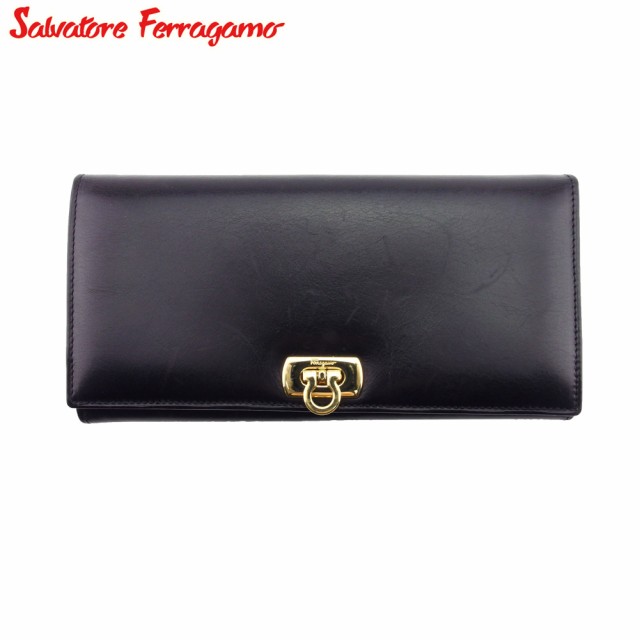 サルヴァトーレ フェラガモ 長財布 ファスナー付き 財布 レディース メンズ ガンチーニ Salvatore Ferragamo 中古