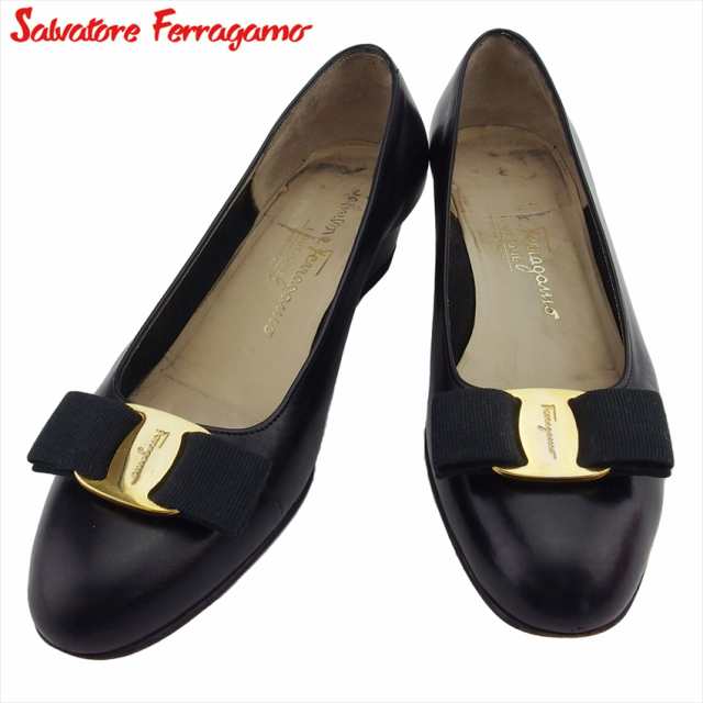 美品 フェラガモ Ferragamo パンプス 35.5 5ハーフ 5.5