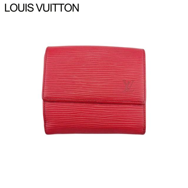 ルイ ヴィトン Wホック 財布 三つ折り レディース メンズ ポルトモネビエカルトクレディ M63487 エピ LOUIS VUITTON 中古の通販は