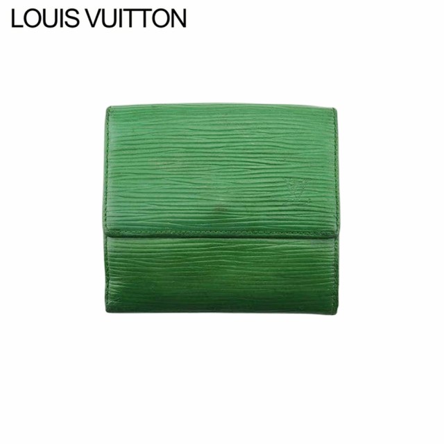 ルイ ヴィトン Wホック 財布 三つ折り レディース メンズ ポルトモネビエカルトクレディ M63484 エピ LOUIS VUITTON 中古