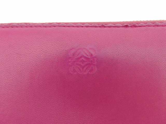 ロエベ ラウンドファスナー 財布 長財布 メンズ可 LOEWE 中古の