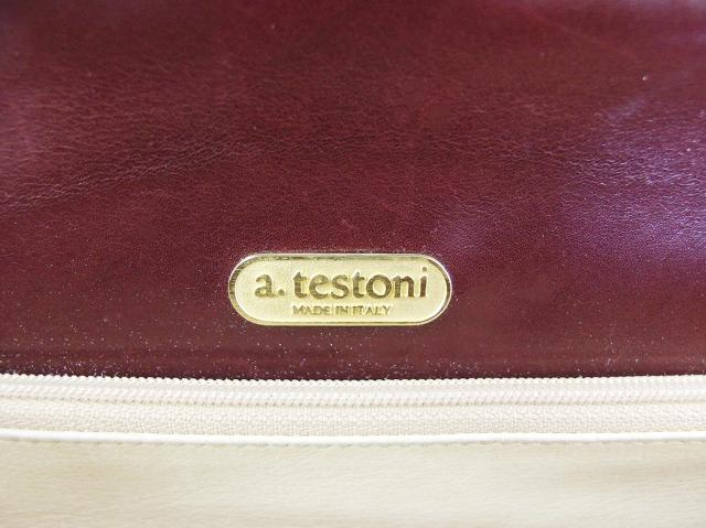 【数少】 a.testoni ア テストーニ ビジネス バッグ ブリーフ ケース a.testoni - アテストーニ a.testoni ビジネスバッグ ブリーフ