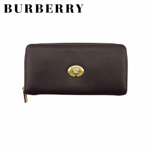バーバリー ラウンドファスナー 財布 長財布 メンズ可 BURBERRY 中古の通販は