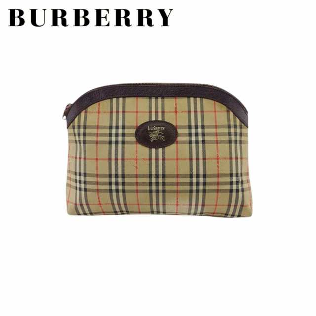 バーバリー ポーチ クラッチバッグ メンズ可 ノバチェック BURBERRY