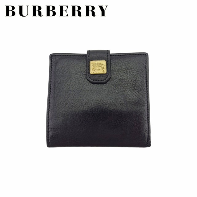 バーバリー 二つ折り 財布 ミニ財布 メンズ ホースプレート BURBERRY