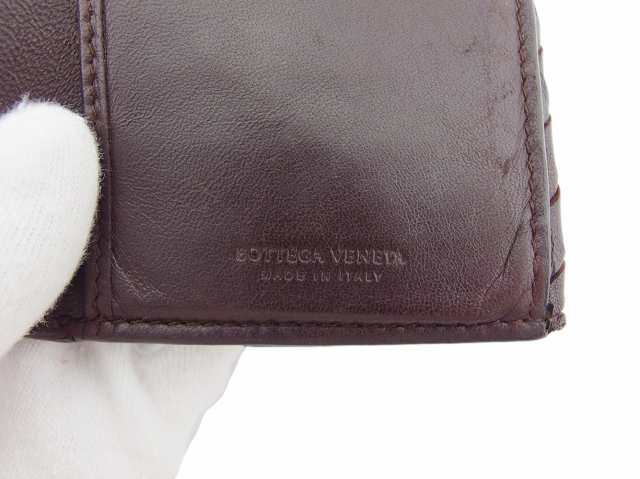 ボッテガ ヴェネタ 長財布 Wホック 財布 レディース メンズ 134075 イントレチャート BOTTEGA VENETA 中古