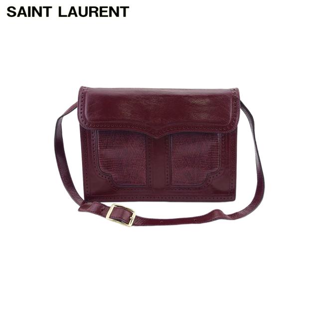 サンローラン 2WAY ショルダーバッグ クラッチ バッグ レディース パンチング SAINT LAURENT 中古の通販は 35,062円