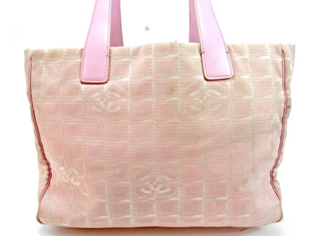 シャネル トートバッグ ワンショルダー ニュートラベルライントートMM ニュートラベルライン 中古