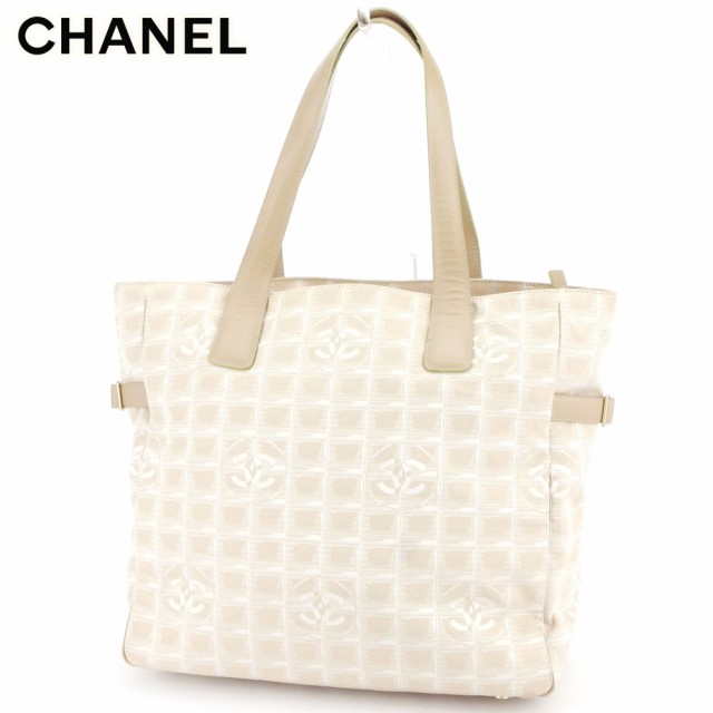 CHANEL ニュートラベルライントートGM ベージュ A15825