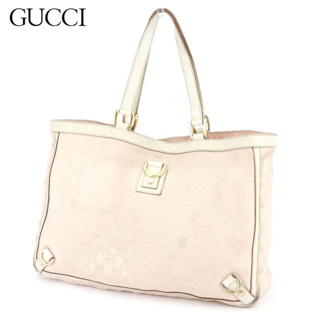 グッチ トートバッグ トート ショルダーバッグ Ggキャンバス ピンク ホワイト 白 ゴールド Gucci 中古 T9923の通販はau Pay マーケット ブランドデポ