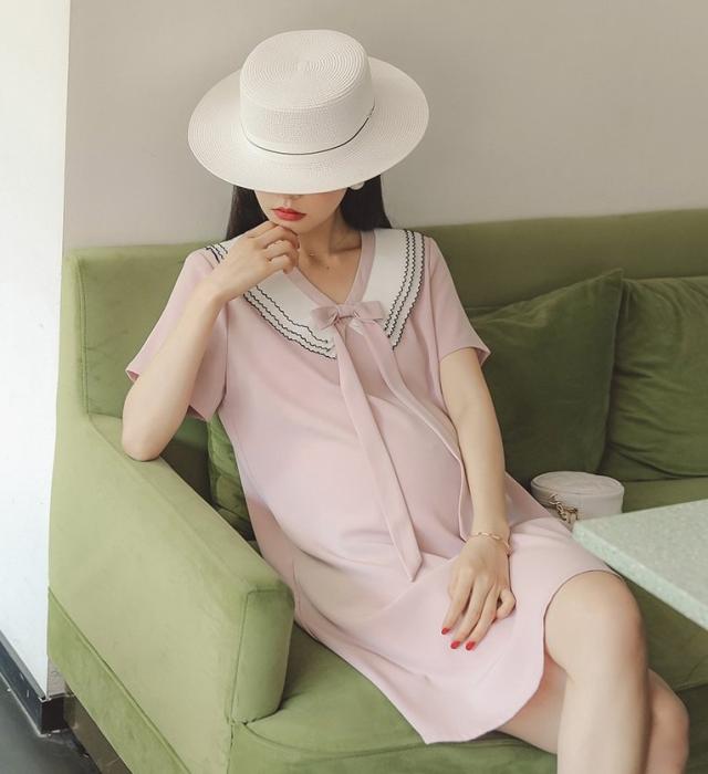 マタニティ ワンピース Vネック プリーツ襟 リボン 半袖 レディース 可愛い ママコーデ ママファッション ママ服 マタニティウェア 人気の通販は マタニティ ワンピース Vネック プリーツ襟 リボン 半袖 レディース 可愛い ママコーデ ママファッション ママ服 マタニティウェア 人気の通販は