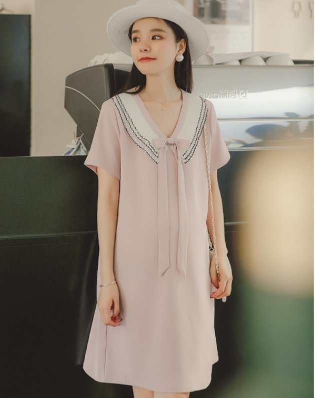 マタニティ ワンピース Vネック プリーツ襟 リボン 半袖 レディース 可愛い ママコーデ ママファッション ママ服 マタニティウェア 人気の通販は マタニティ ワンピース Vネック プリーツ襟 リボン 半袖 レディース 可愛い ママコーデ ママファッション ママ服 マタニティウェア 人気の通販は