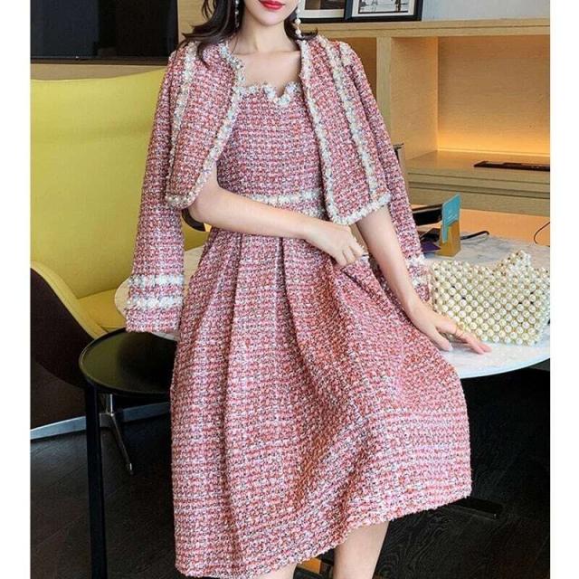 レディース セットアップ パールライン ツイード ツーピースセット ワンピース ショートジャケット ワンピース フォーマル お呼ばれの通販は レディース セットアップ パールライン ツイード ツーピースセット ワンピース ショートジャケット ワンピース フォーマル お呼ばれの通販は